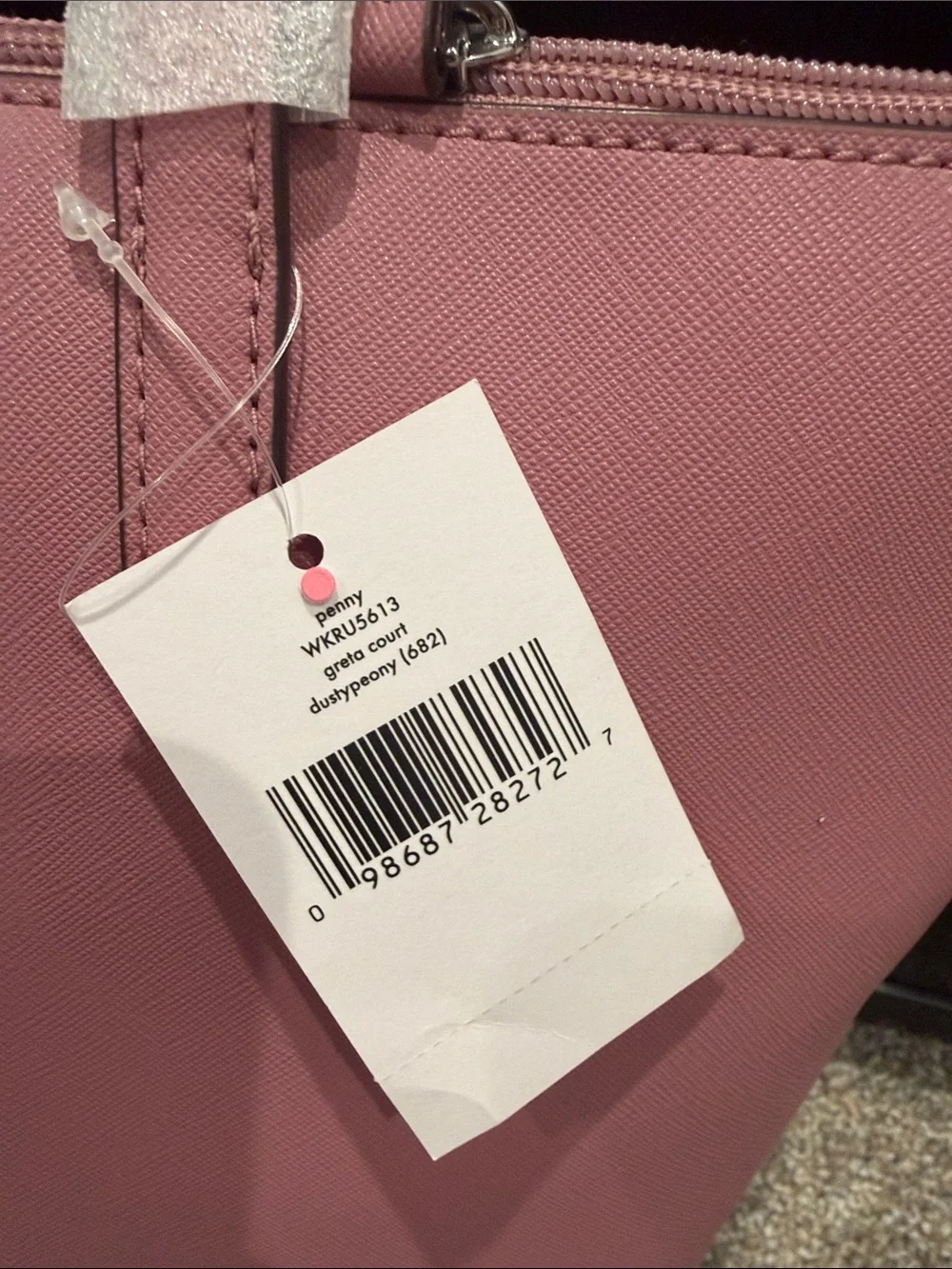 kate spade pink glitter-trim tote bag